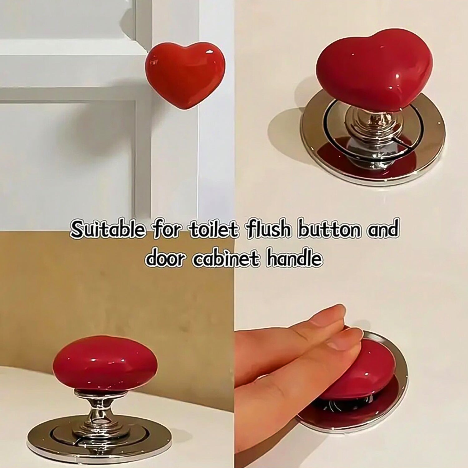 shining heart shap knob shining heart shap knob